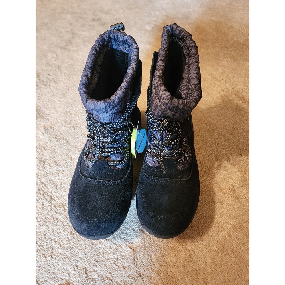 Sketchers Air Cooled Goga Mat Womens Black 15573 Boots Waterproof Snow 7 NWT